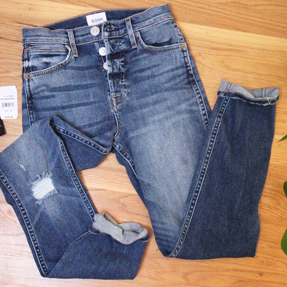 Hudson Holly High Rise Skinny Crop Jean